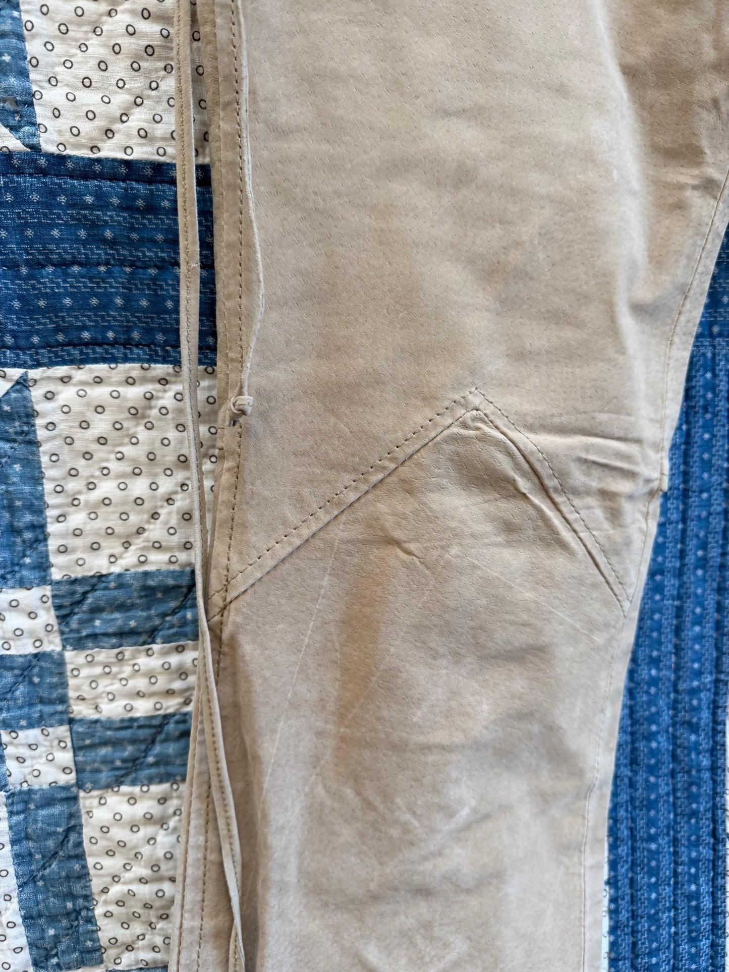 Low Rise Suede Pants