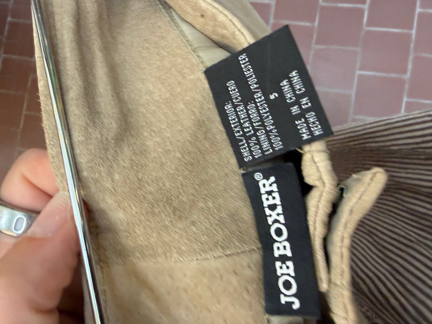 Low Rise Suede Pants