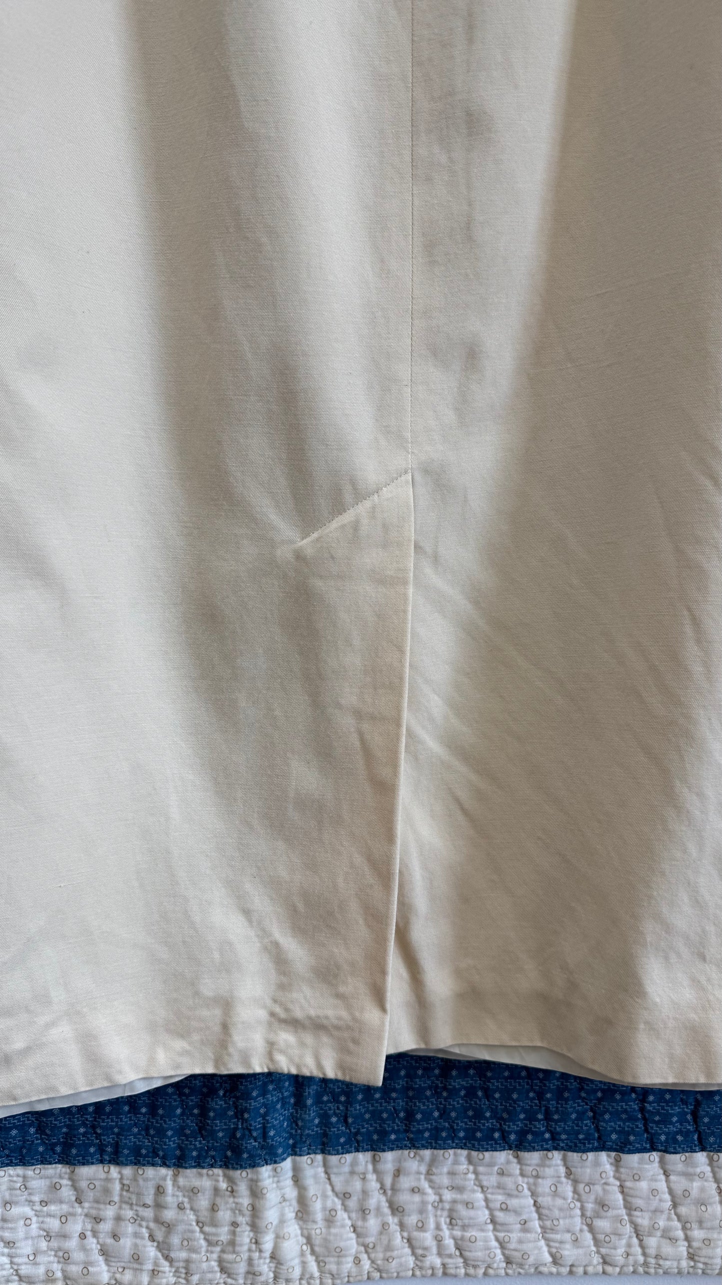 1980's Cream Midi Skirt