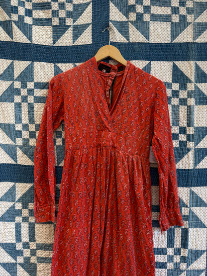 Floral Block Print Indian Dress