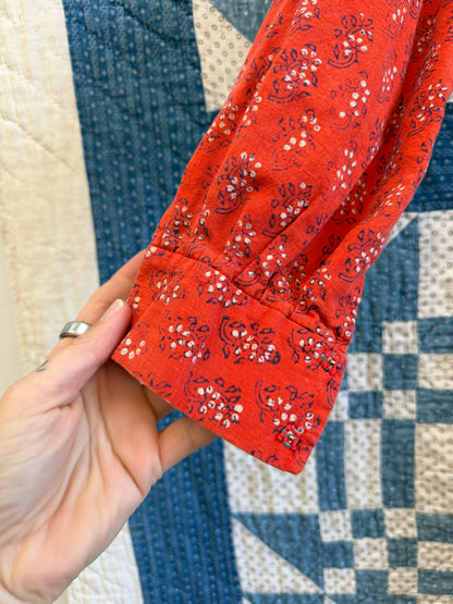 Floral Block Print Indian Dress