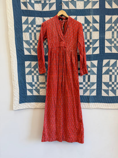 Floral Block Print Indian Dress
