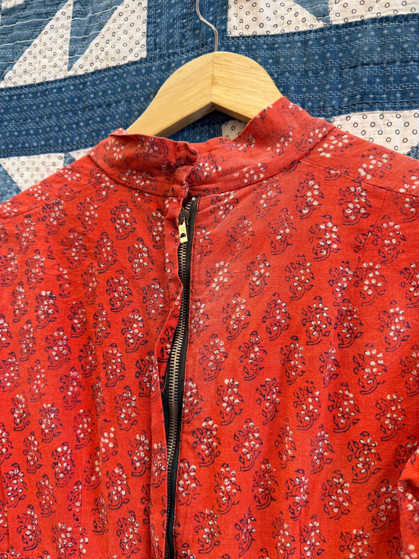 Floral Block Print Indian Dress