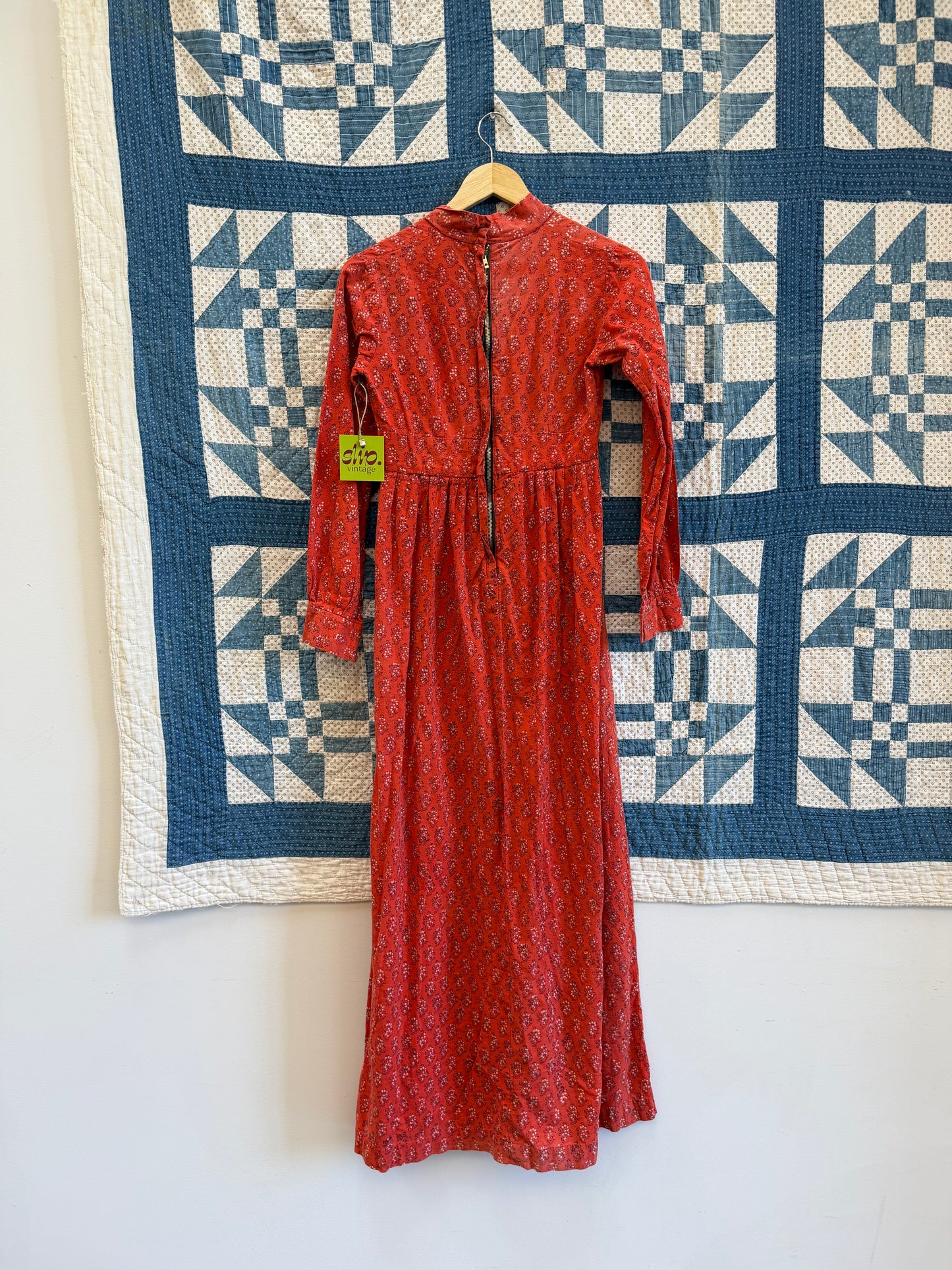 Floral Block Print Indian Dress