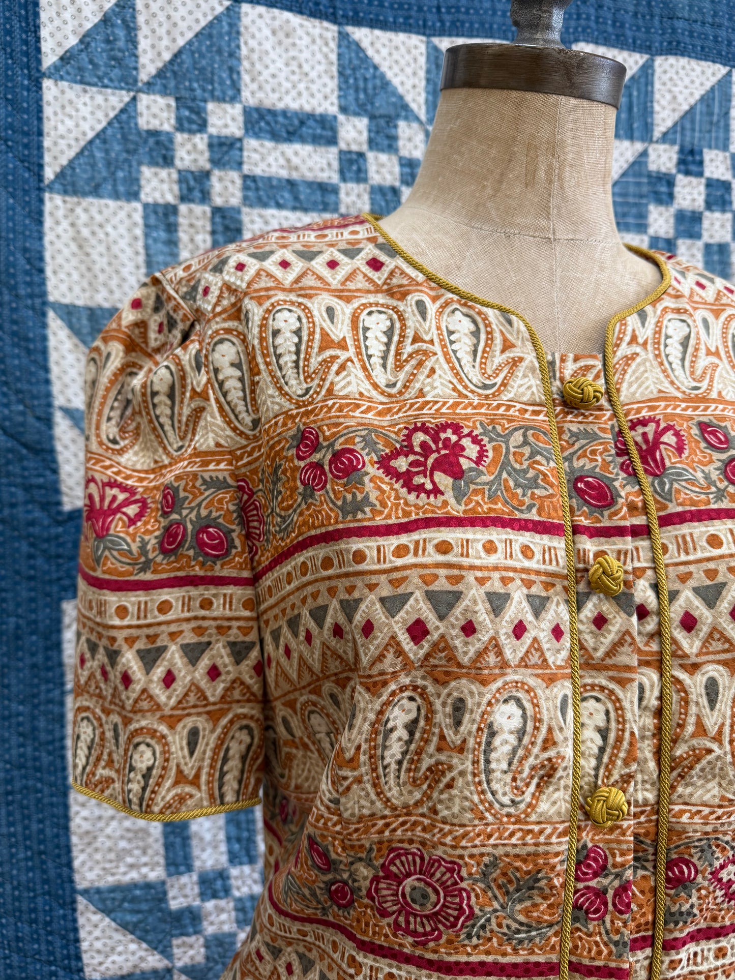 Short Sleeved Silk Jacket
