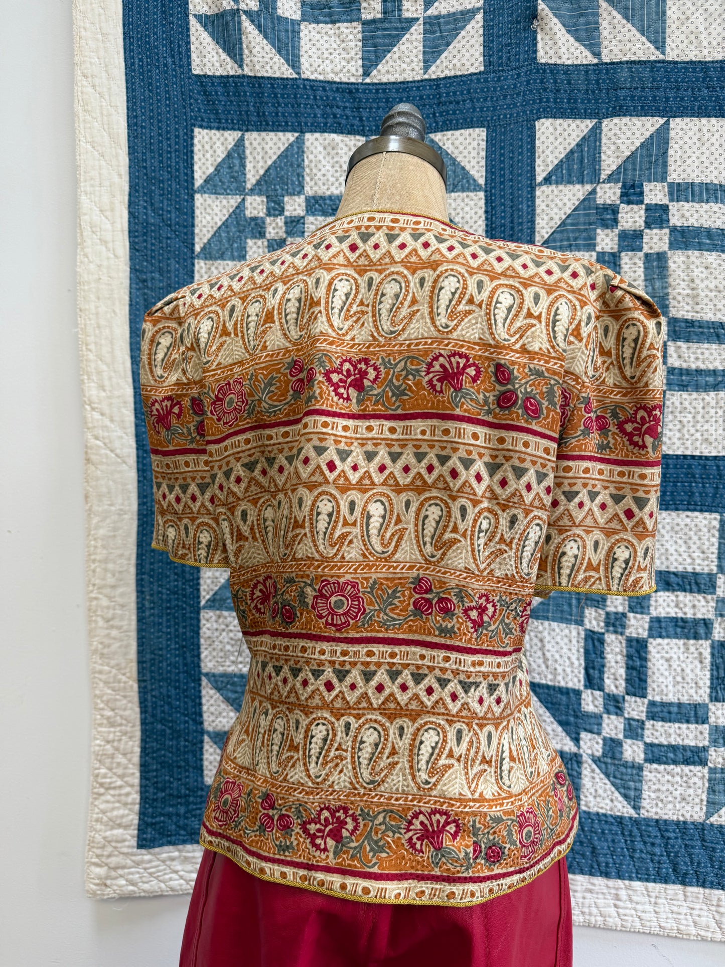 Short Sleeved Silk Jacket
