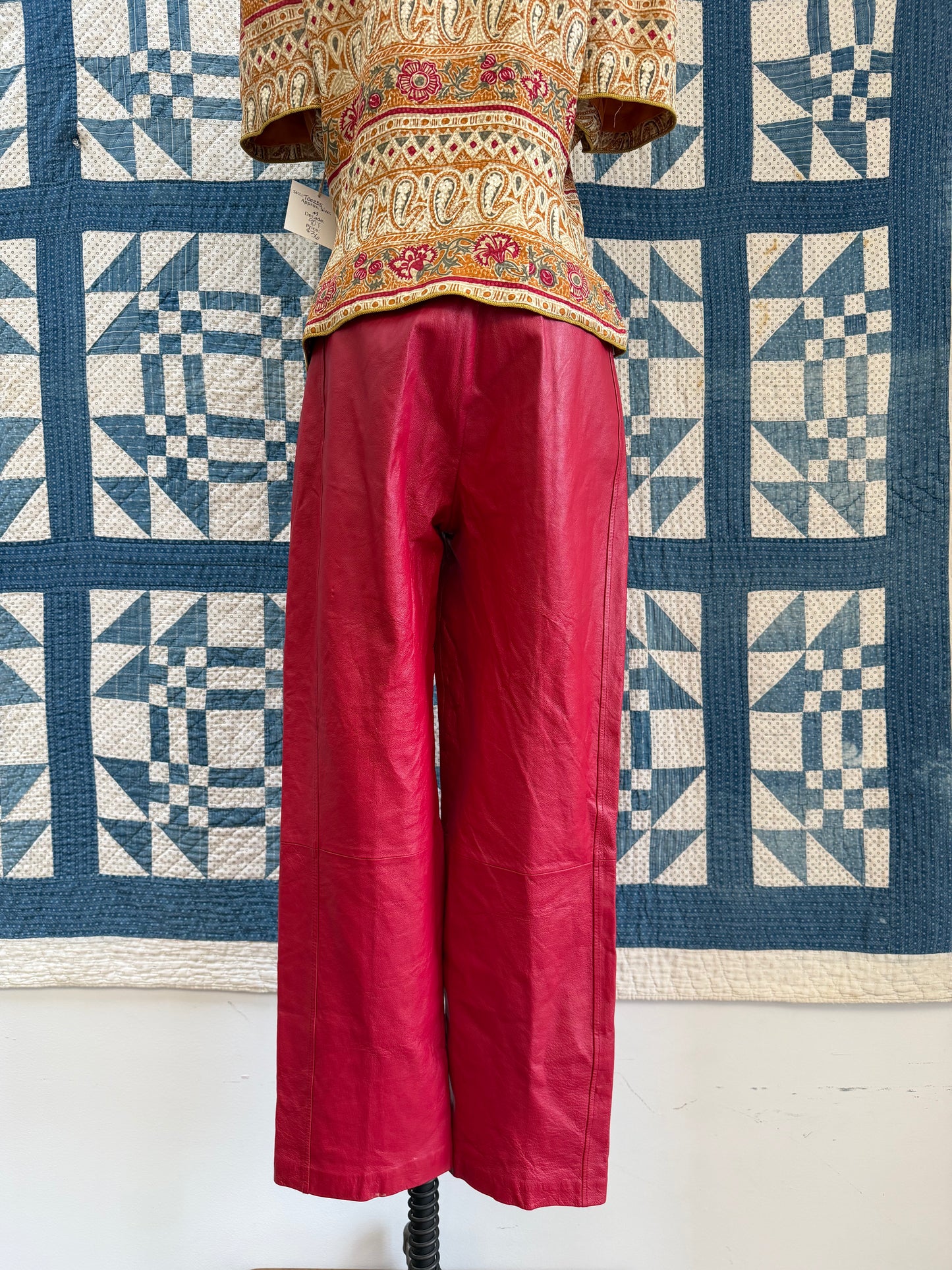 Red Leather Pants
