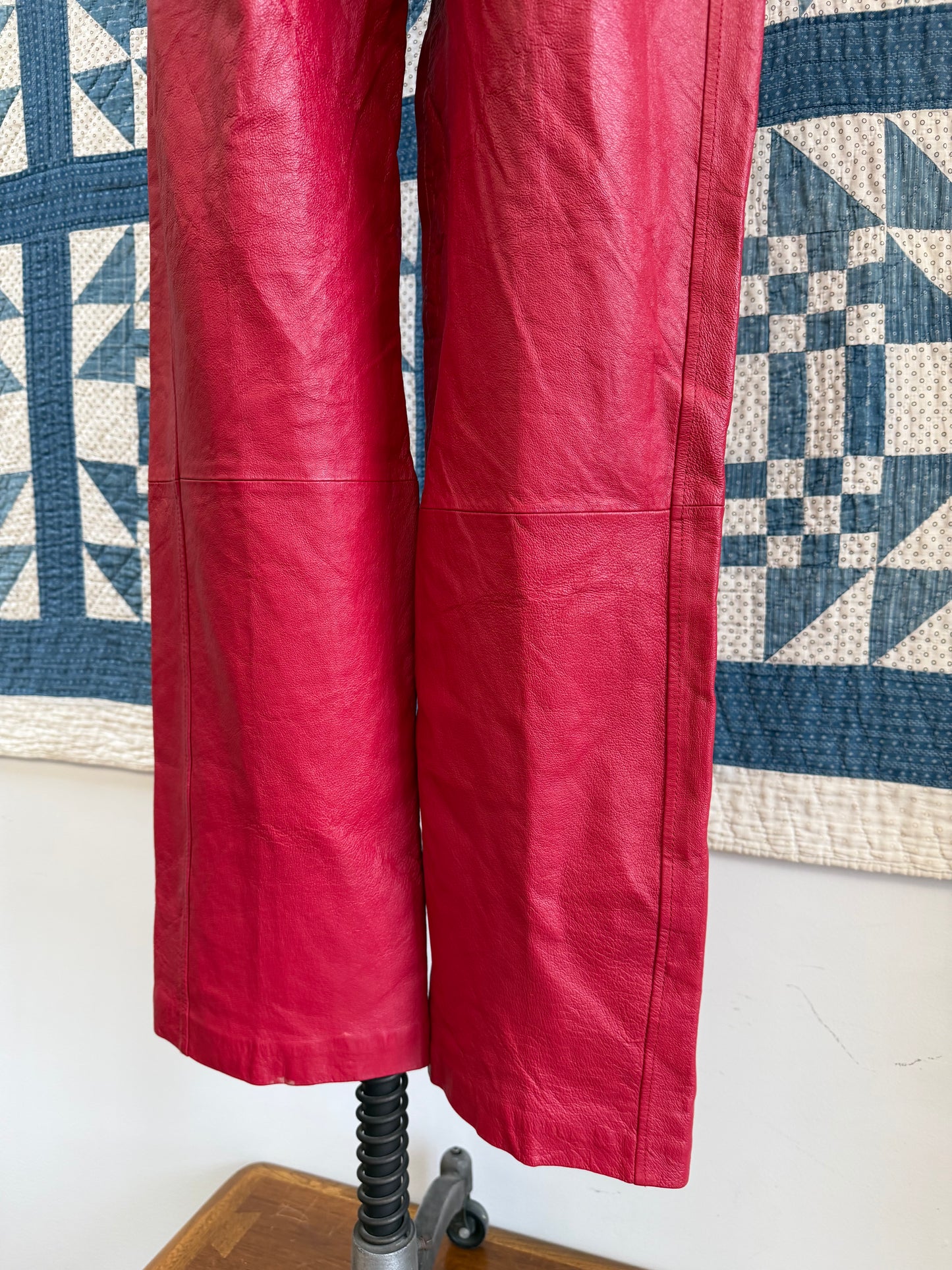 Red Leather Pants