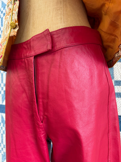 Red Leather Pants