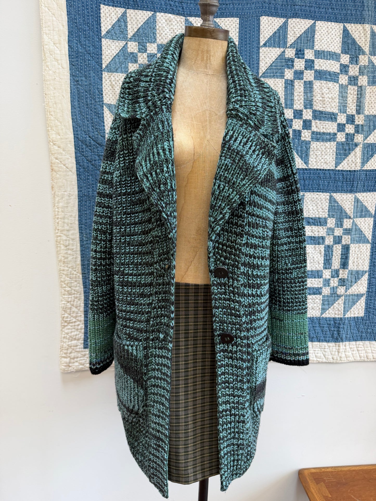 Teal Space Dyed Missoni Cardigan