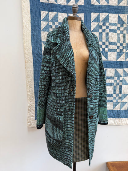Teal Space Dyed Missoni Cardigan