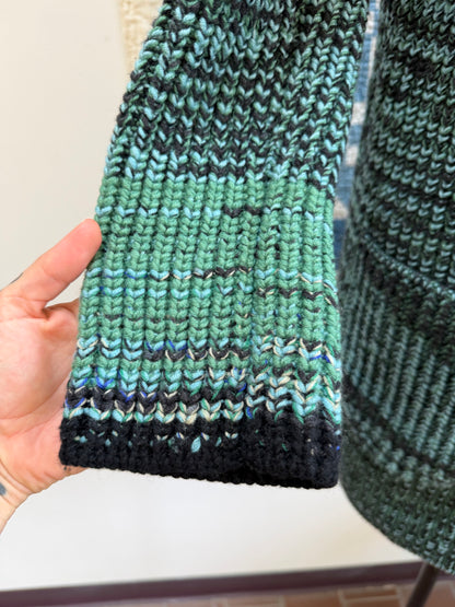 Teal Space Dyed Missoni Cardigan