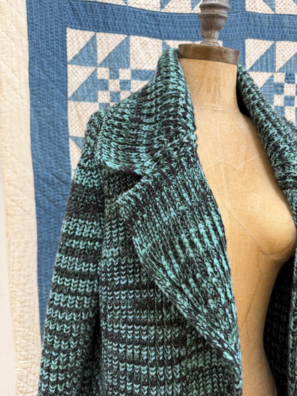 Teal Space Dyed Missoni Cardigan
