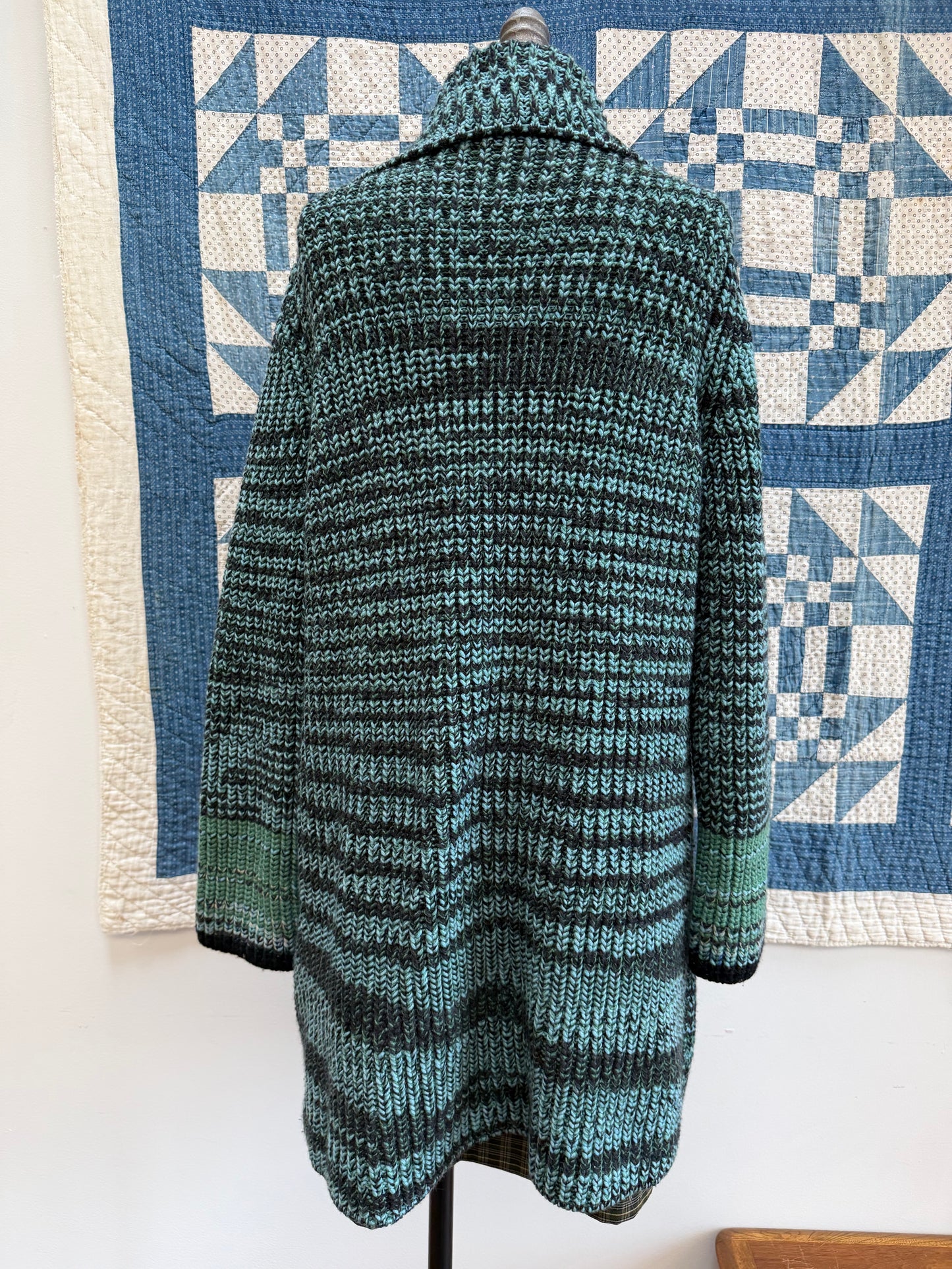 Teal Space Dyed Missoni Cardigan