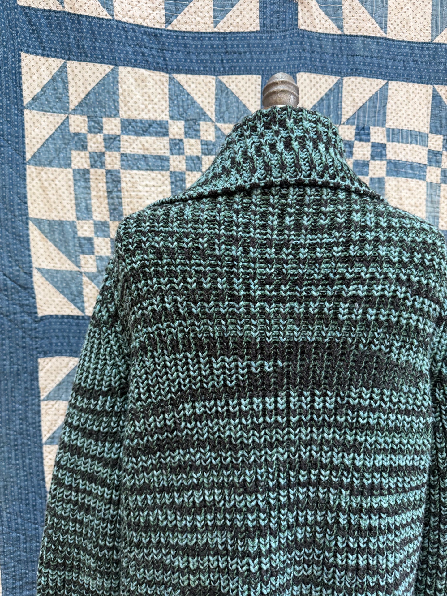 Teal Space Dyed Missoni Cardigan