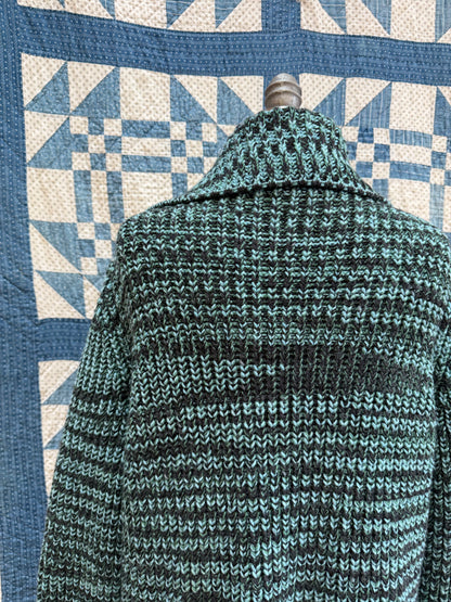 Teal Space Dyed Missoni Cardigan