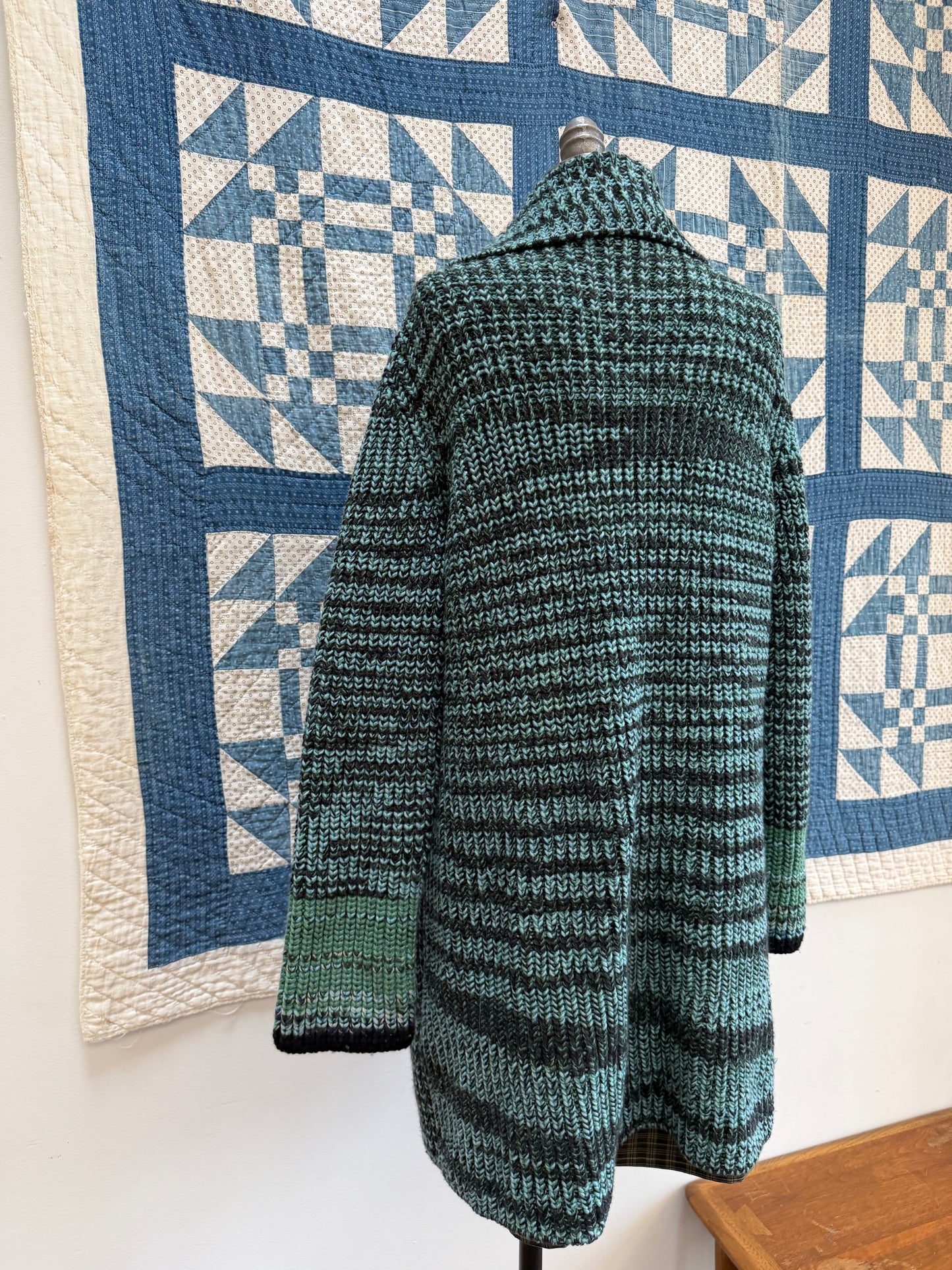 Teal Space Dyed Missoni Cardigan