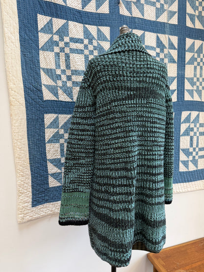 Teal Space Dyed Missoni Cardigan
