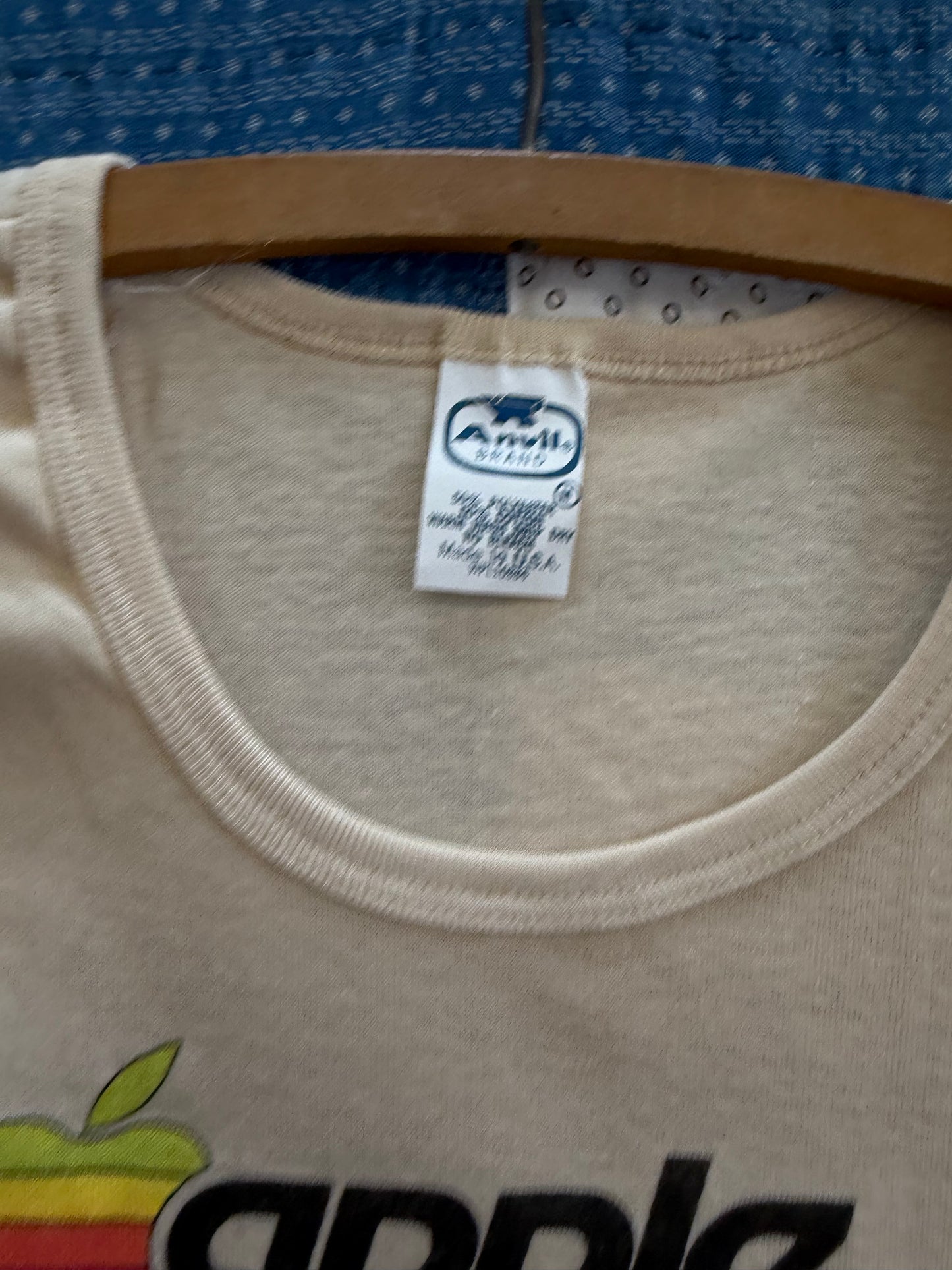 1980's Apple Turbo Dick Barbour Racing Baby Doll T-shirt