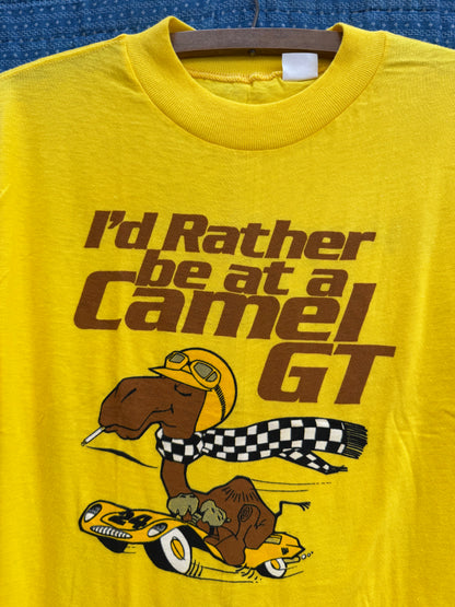 "I'd Rather Be At a Camel GT" Yellow Racing T-shirt