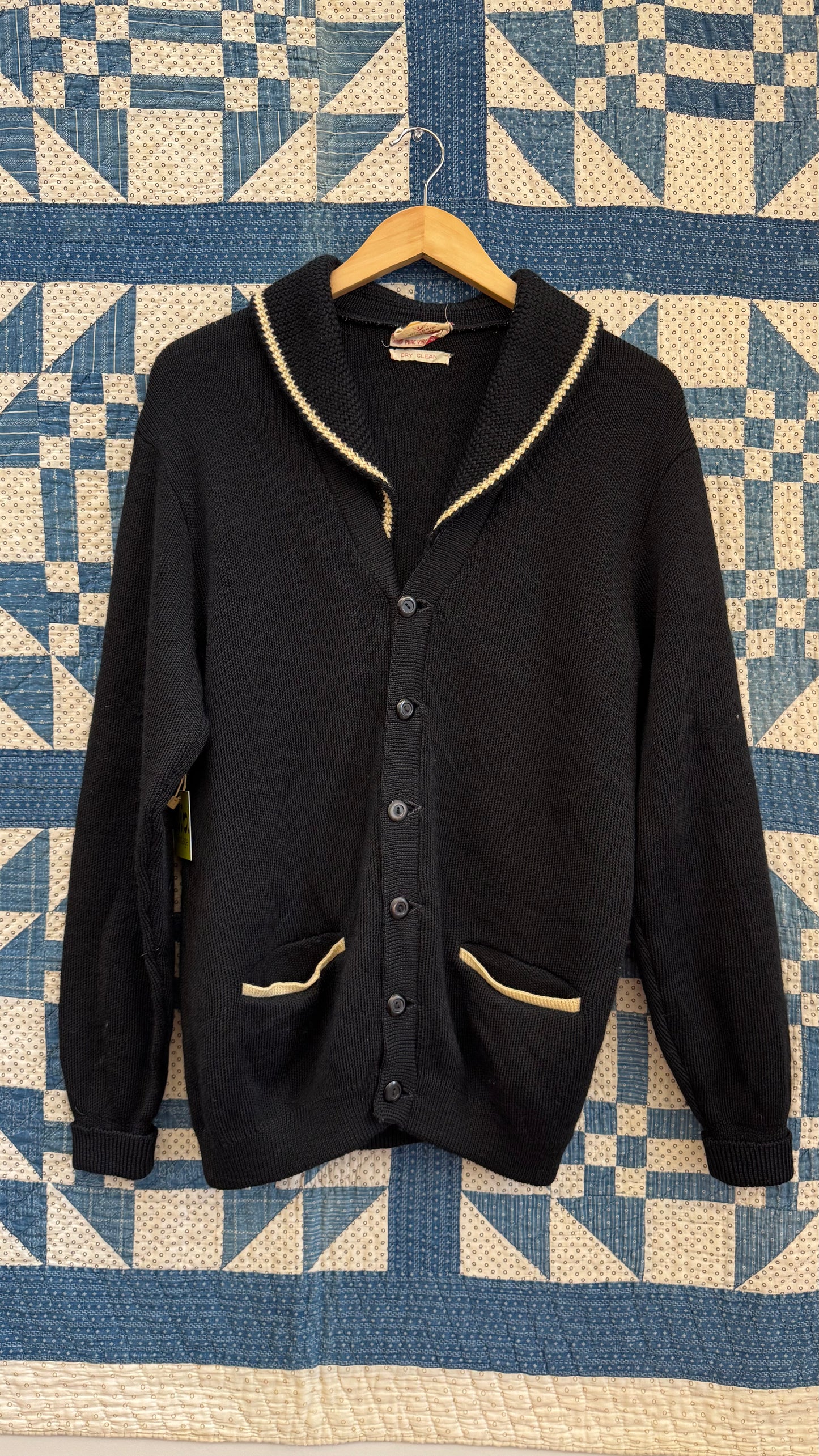 1960's Black and White Cardigan