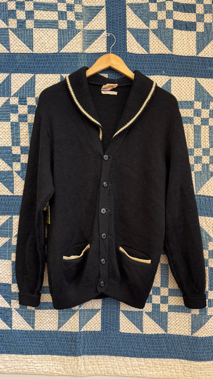 1960's Black and White Cardigan
