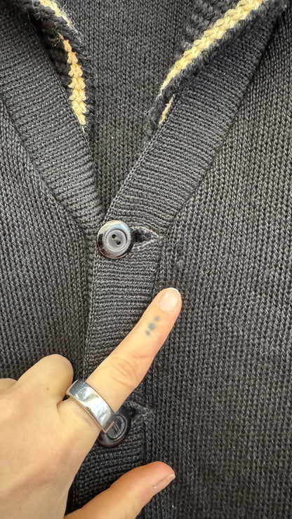 1960's Black and White Cardigan