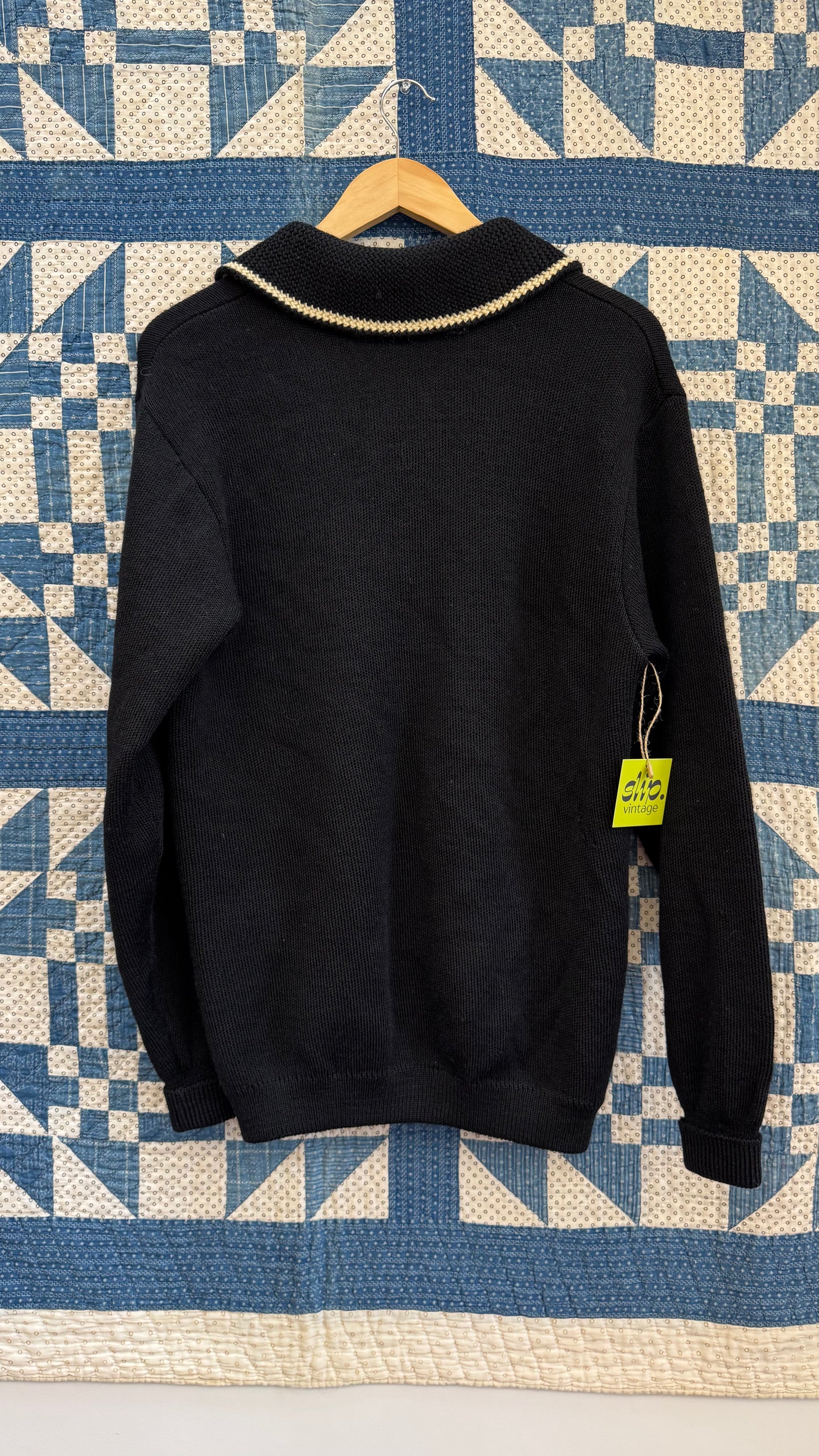 1960's Black and White Cardigan