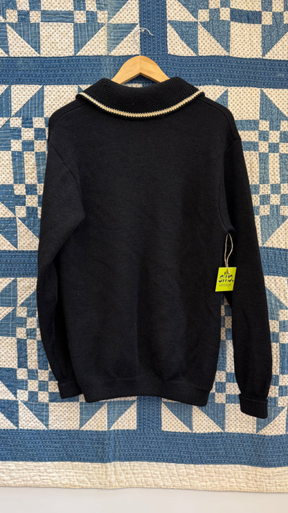 1960's Black and White Cardigan