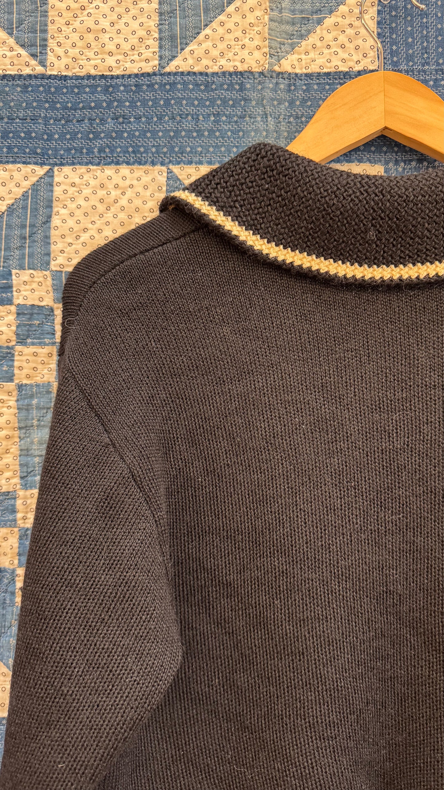 1960's Black and White Cardigan