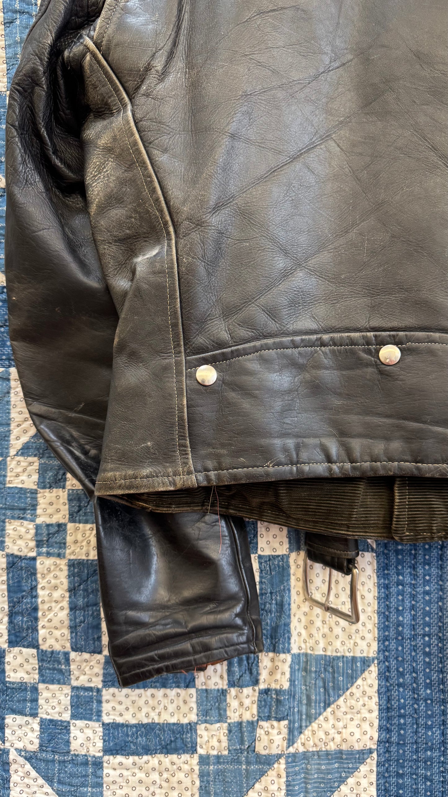 1950's Leather Motorcycle Jacket