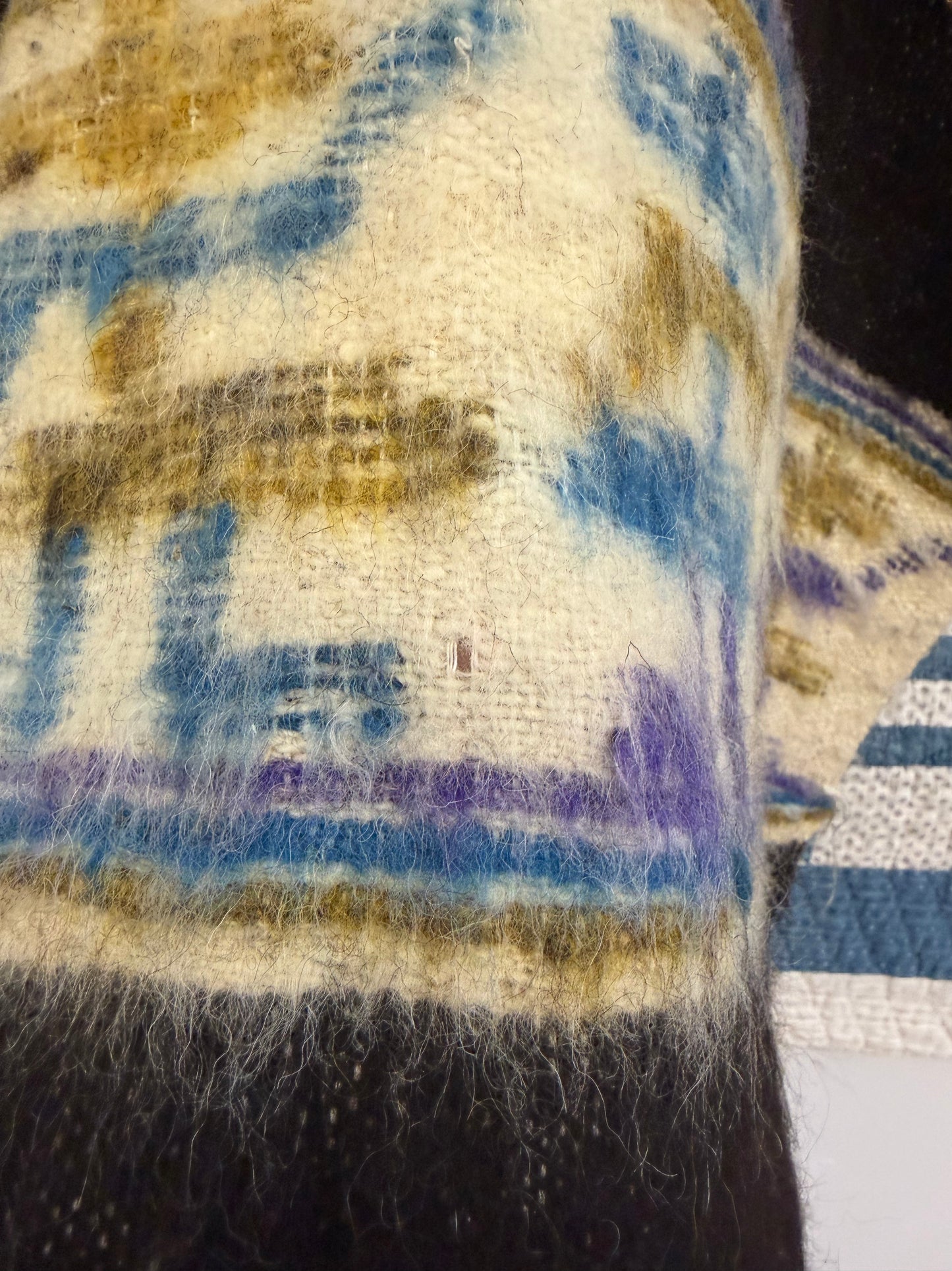 Brown and Tan Wool Poncho