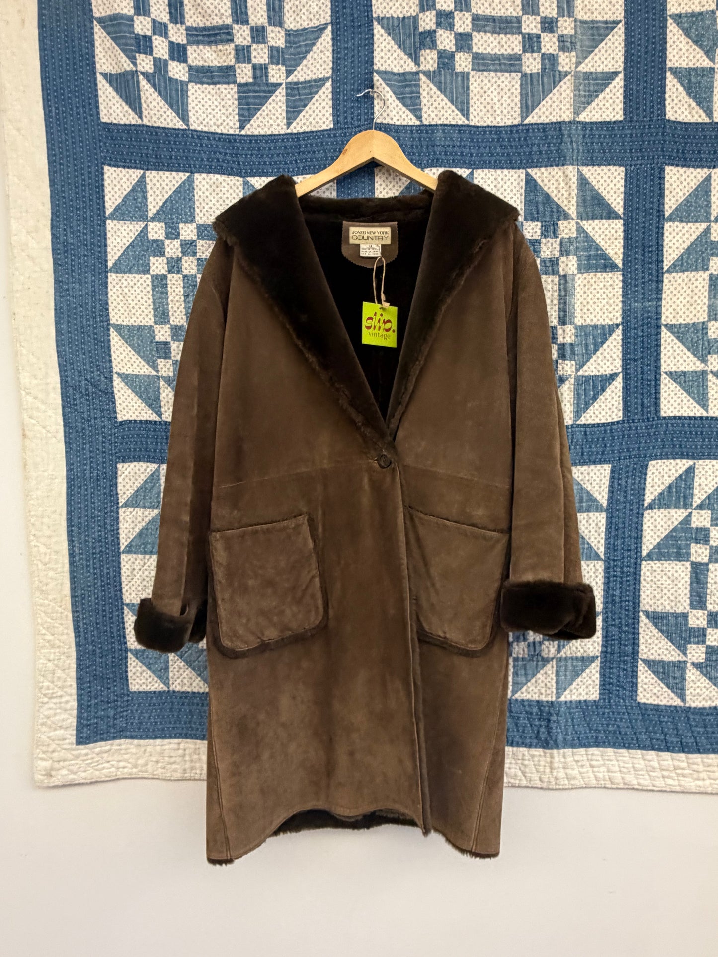 Chocolate Brown Suede Coat