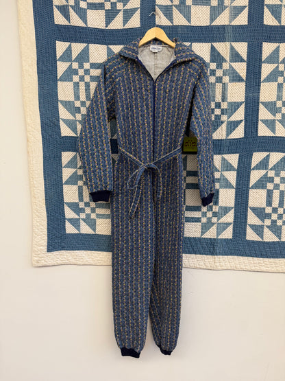 1970's Quilted Pajama Jumpsuit