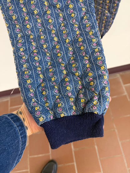 1970's Quilted Pajama Jumpsuit