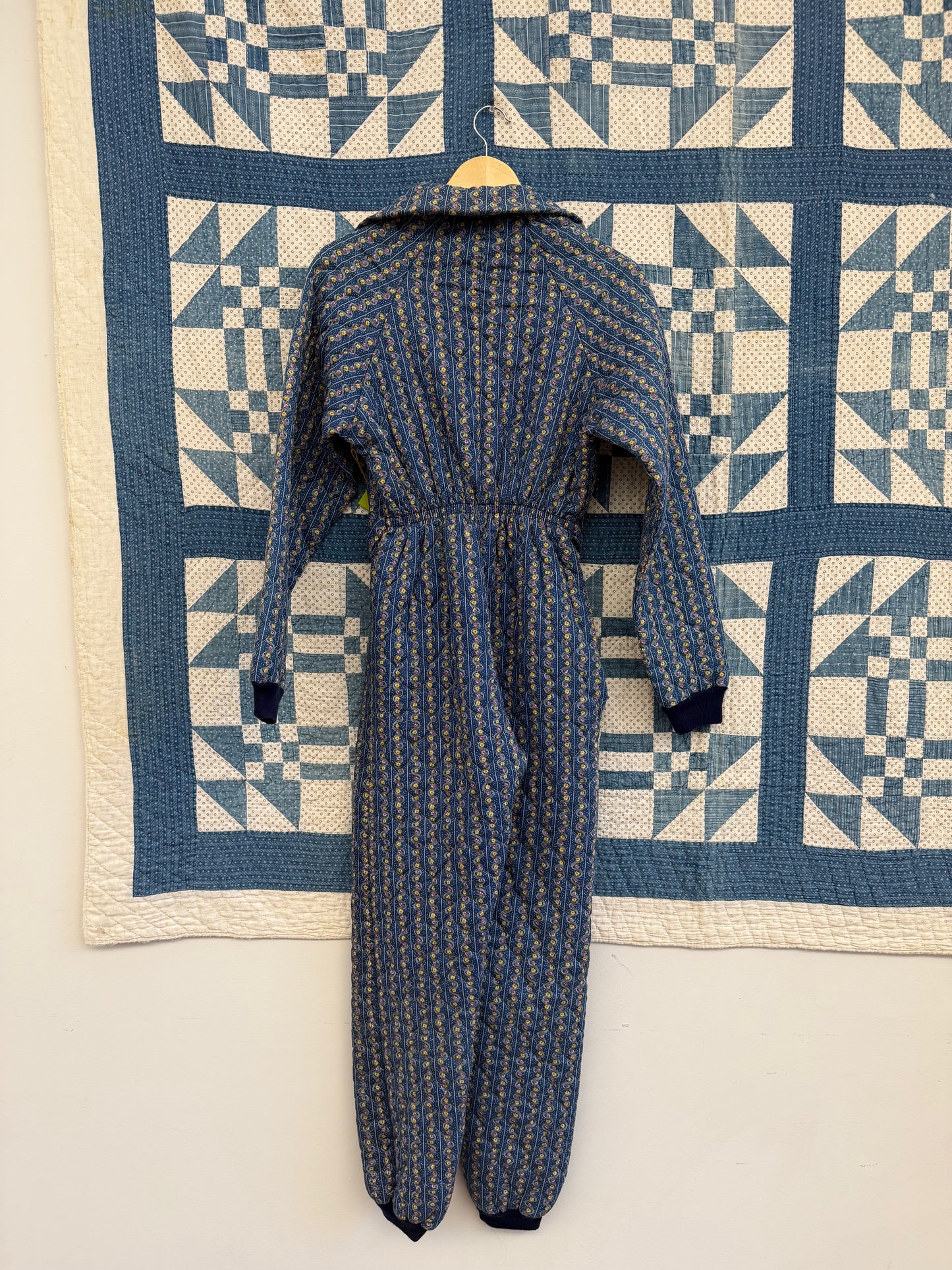 1970's Quilted Pajama Jumpsuit