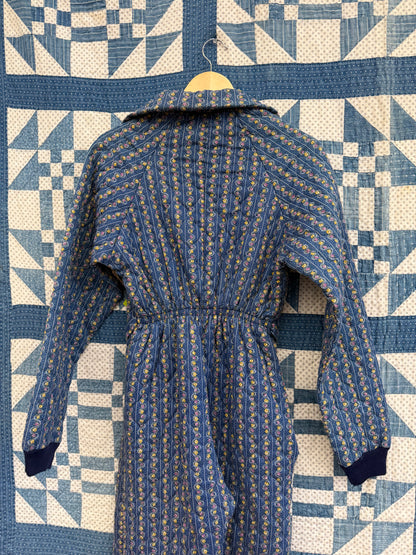 1970's Quilted Pajama Jumpsuit