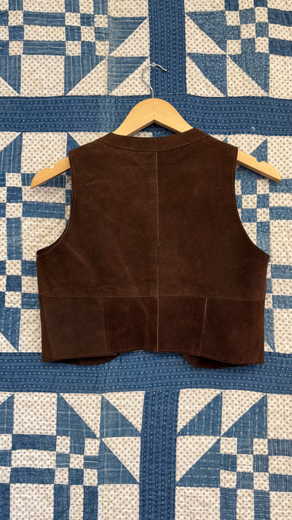 Two Piece Chocolate Suede Set