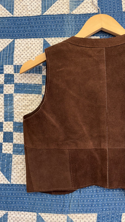 Two Piece Chocolate Suede Set