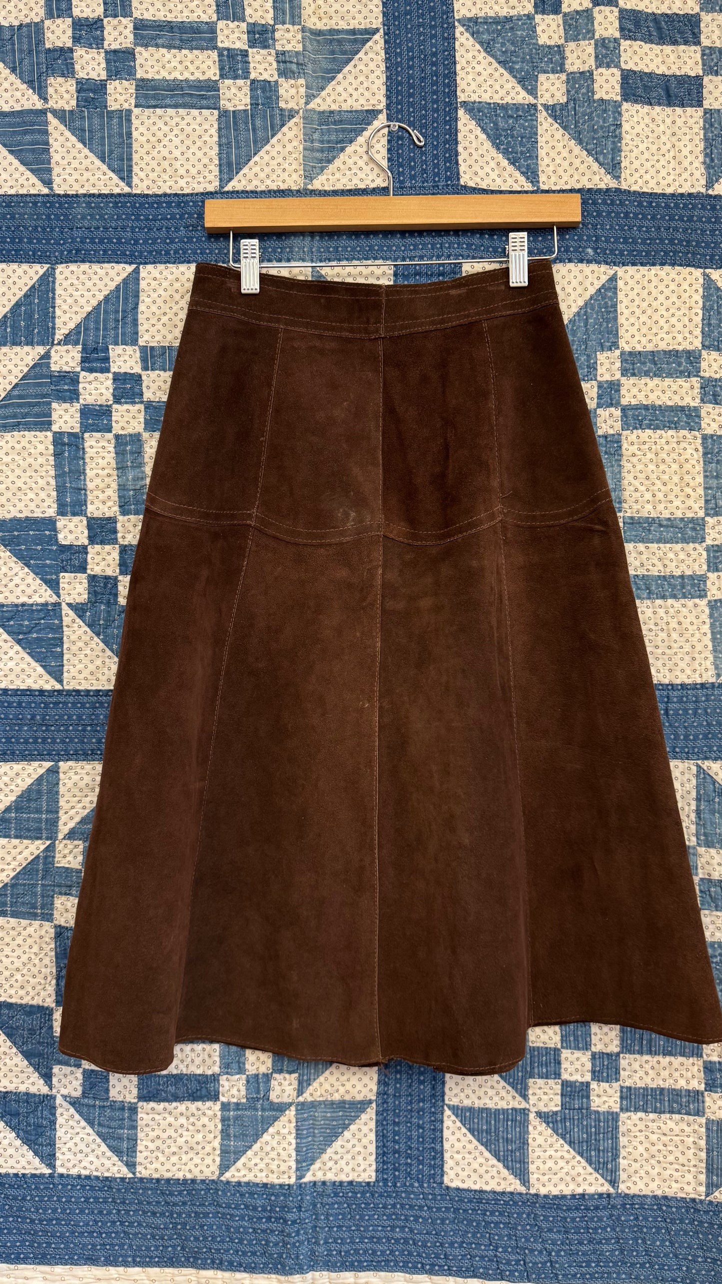 Two Piece Chocolate Suede Set