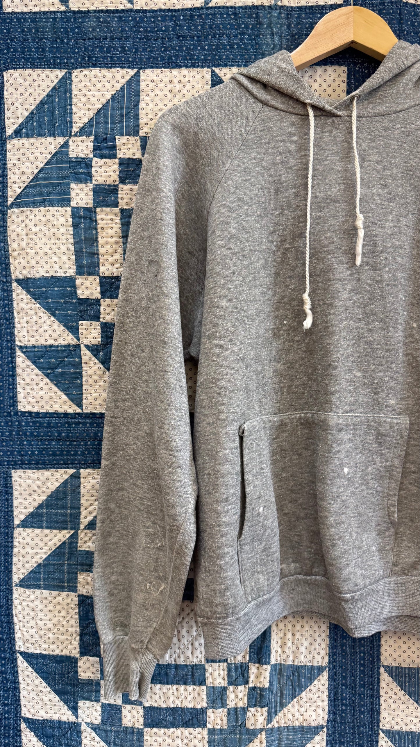 1980's Heather Grey Hoodie