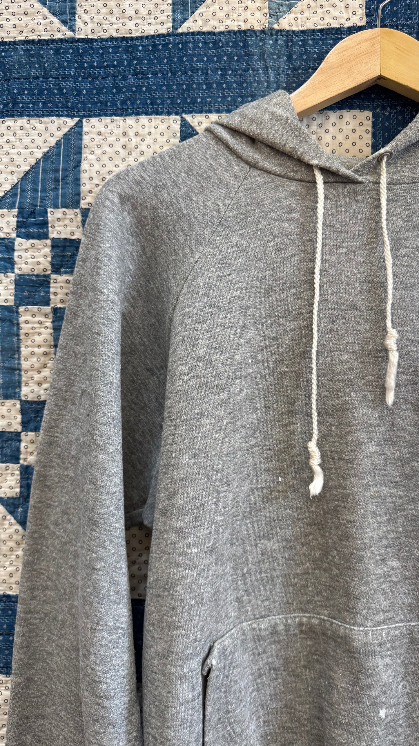 1980's Heather Grey Hoodie