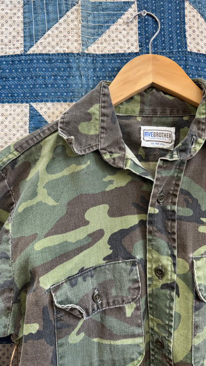1990's Camo Button Up Shirt