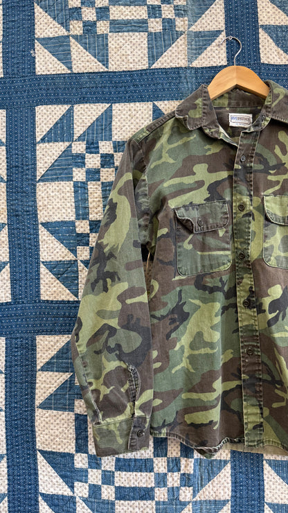 1990's Camo Button Up Shirt