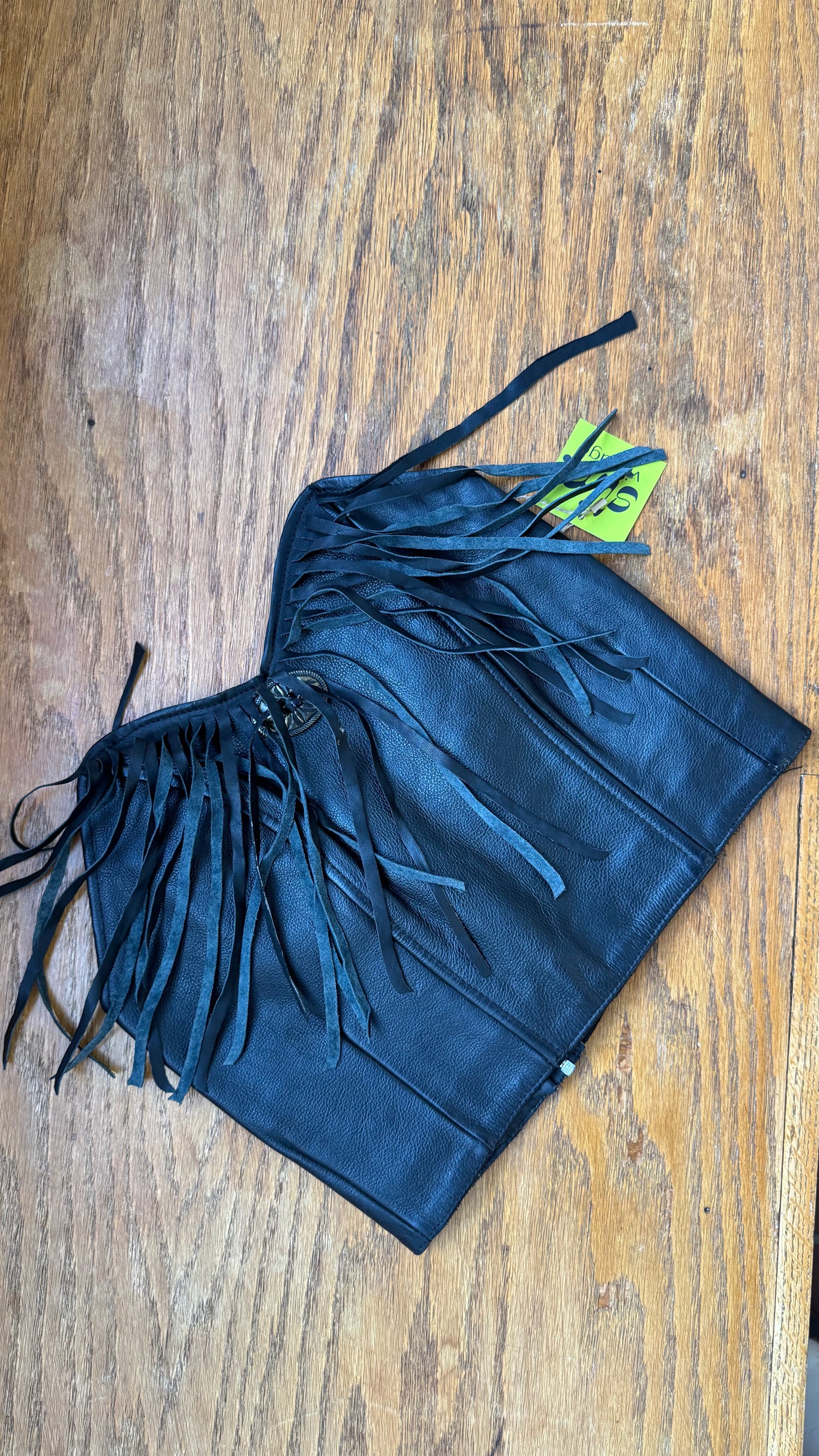 1980's Leather Harley Davidson Bustier