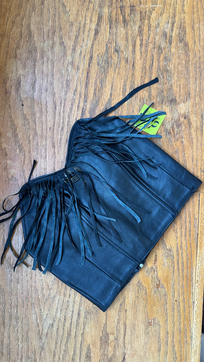 1980's Leather Harley Davidson Bustier