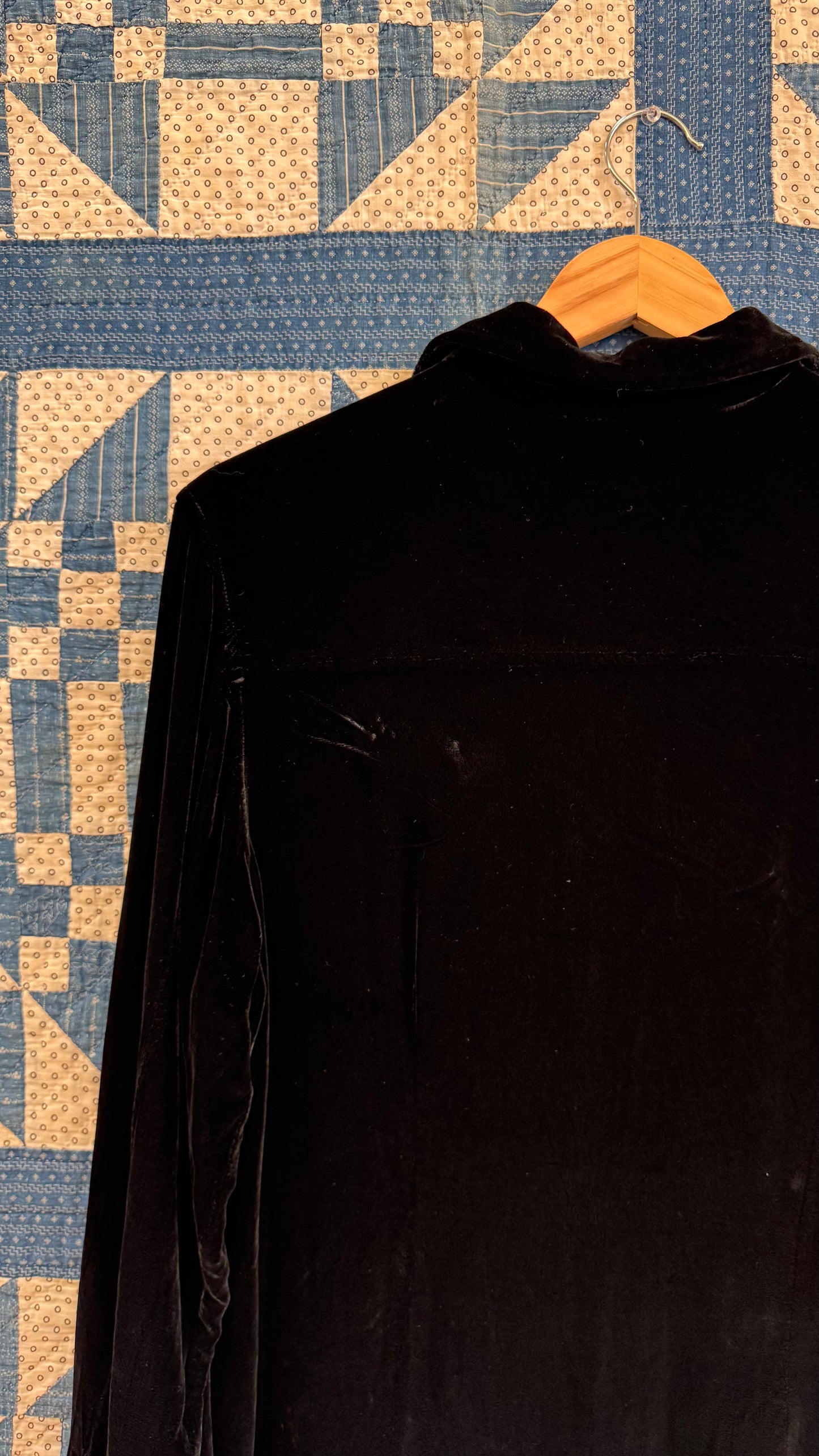 1980's Gap Black Velvet Blouse