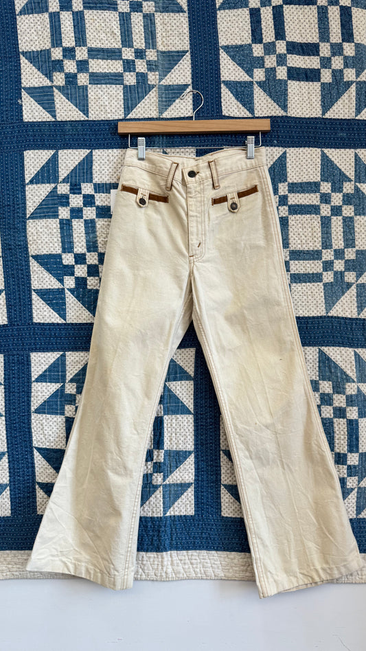1970's Levi's Canvas Flares