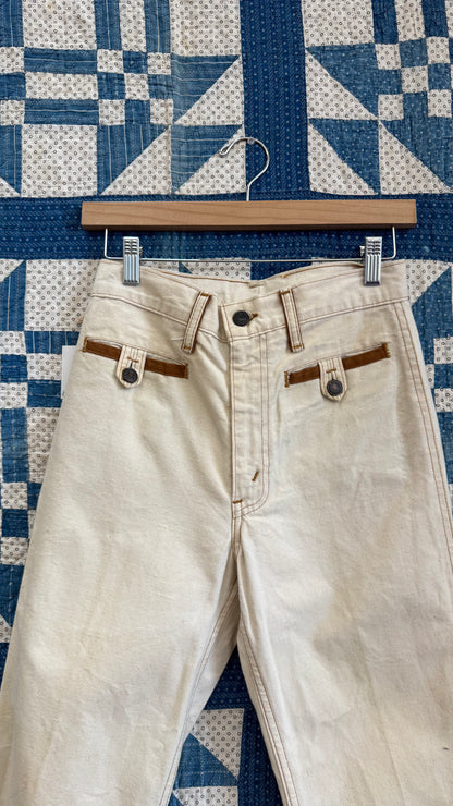 1970's Levi's Canvas Flares