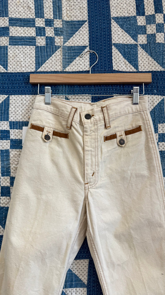 1970's Levi's Canvas Flares